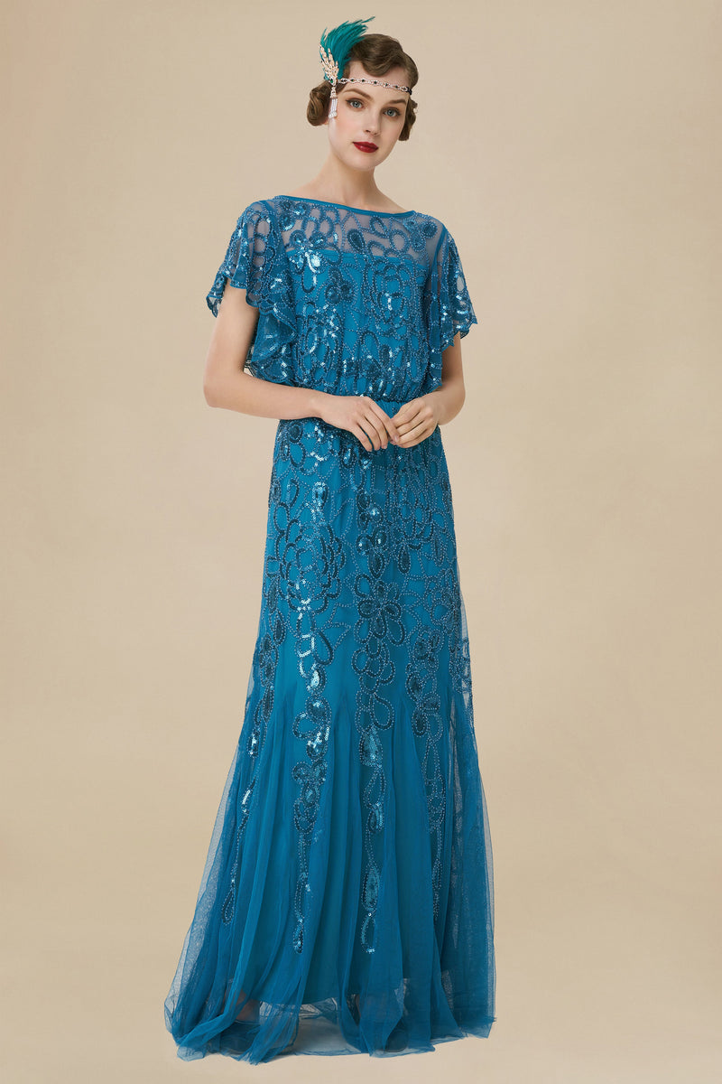 1920s Mermaid Bodycon Gown Dress