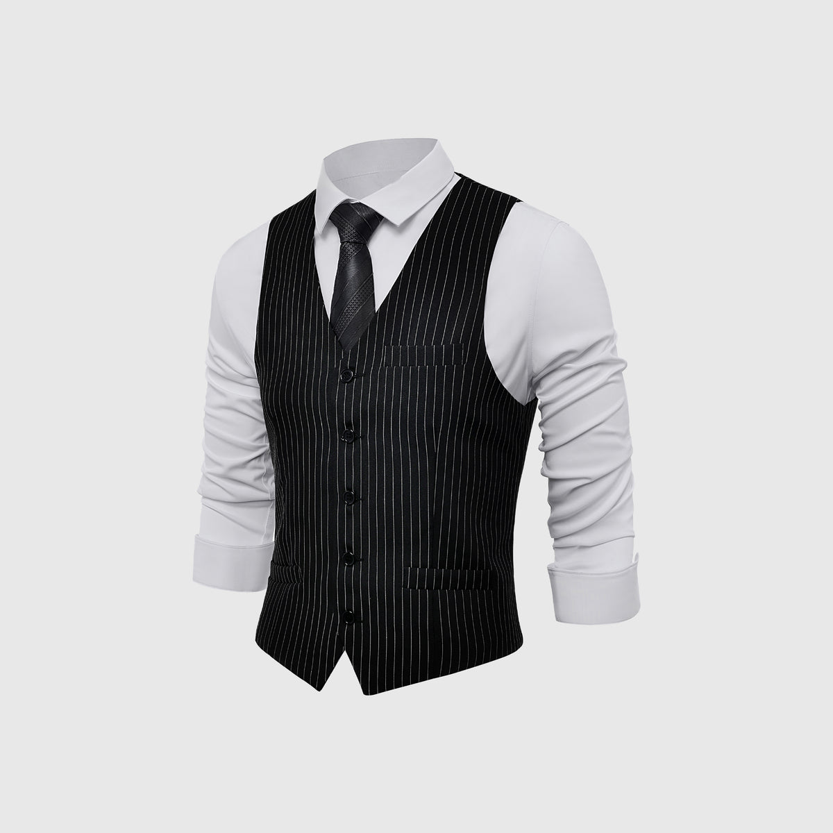 1920s Mens Fashion - Classic Pinstripe Suit Vest