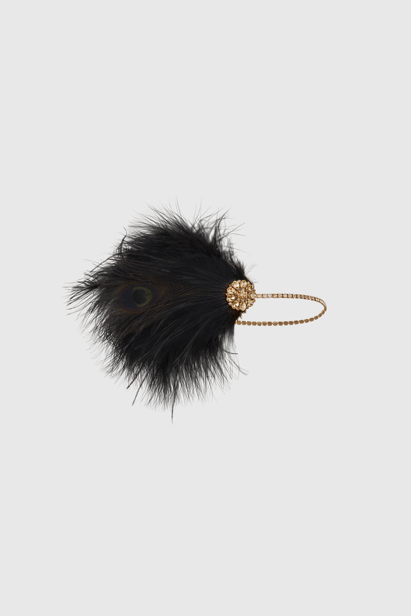 Classic Puffy Ostrich Feather Headband