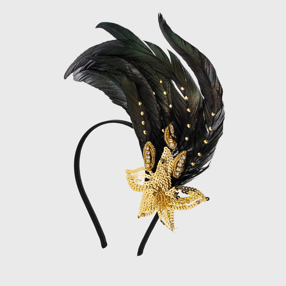 Floral Sequin Beaded Headband Marilyn Flower Sequin & Beaded Headband | Oliver Bonas main image 4