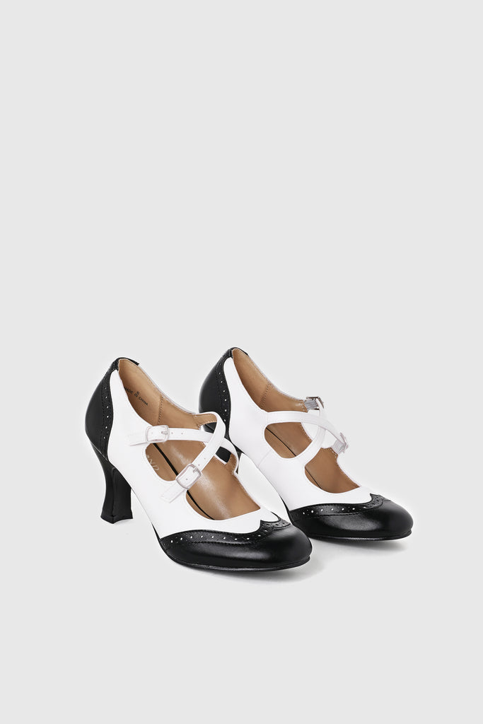 Closed Toe Ankle Cross Strap Shoes - BABEYOND