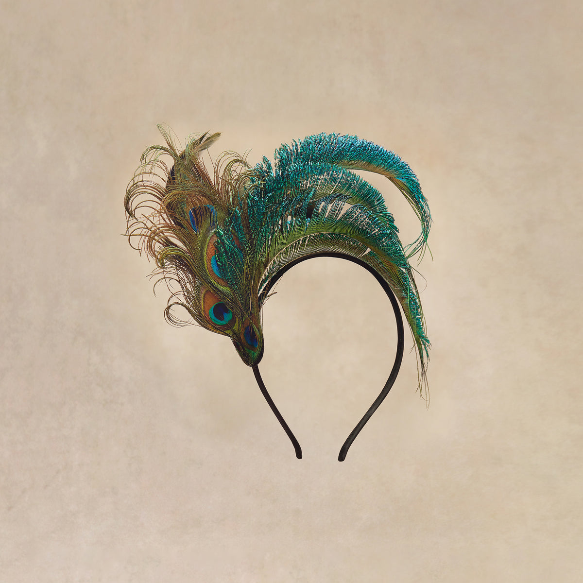Shop Fascinator Hat - Peacock Fascinator Headband | BABEYOND display picture 2