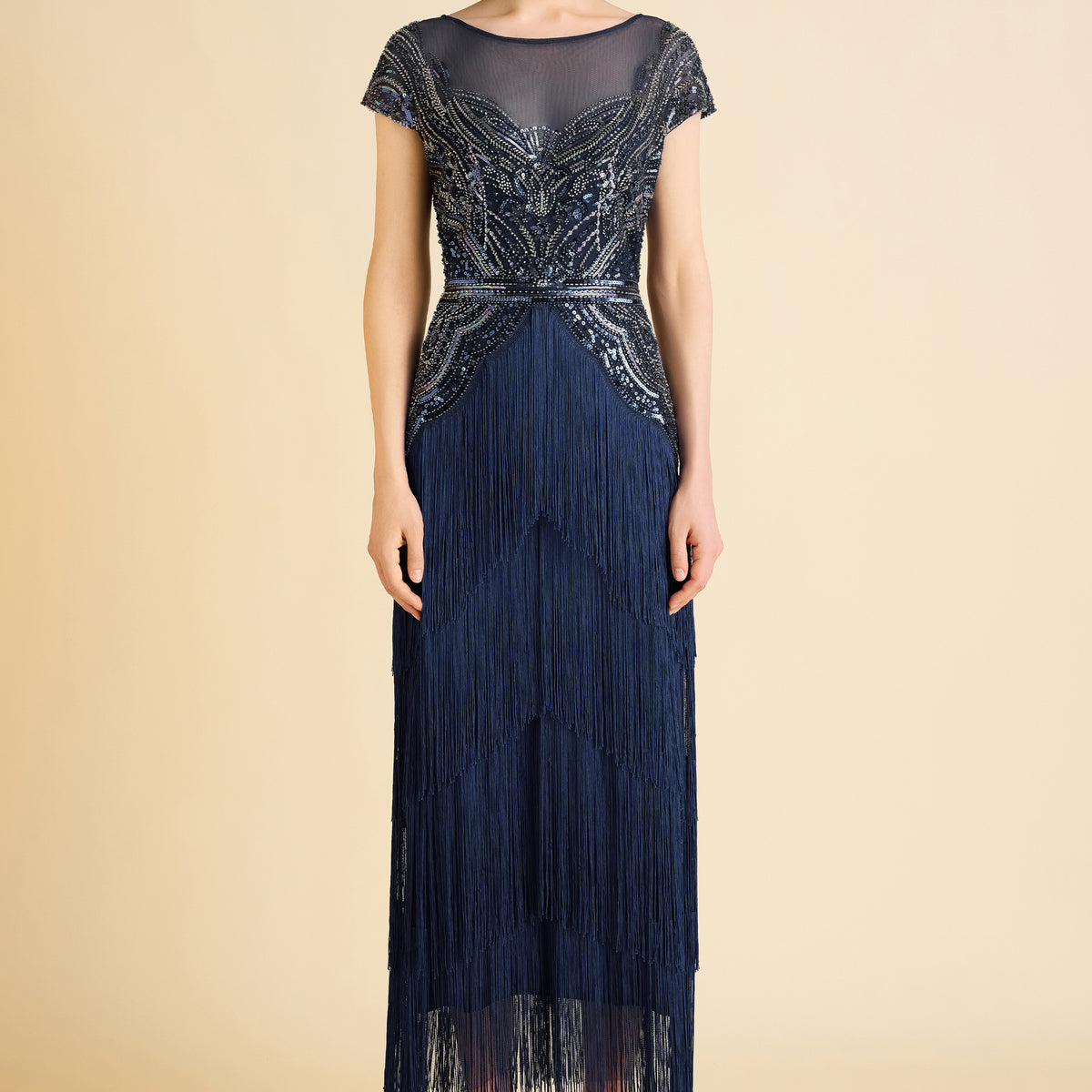 beach white dress summer Sunglow Sheer Midi Bone / S/M Cobalt Blue Ribbed Knitted High-neck Wedding Dresses Size:SA convenience of effortless wear