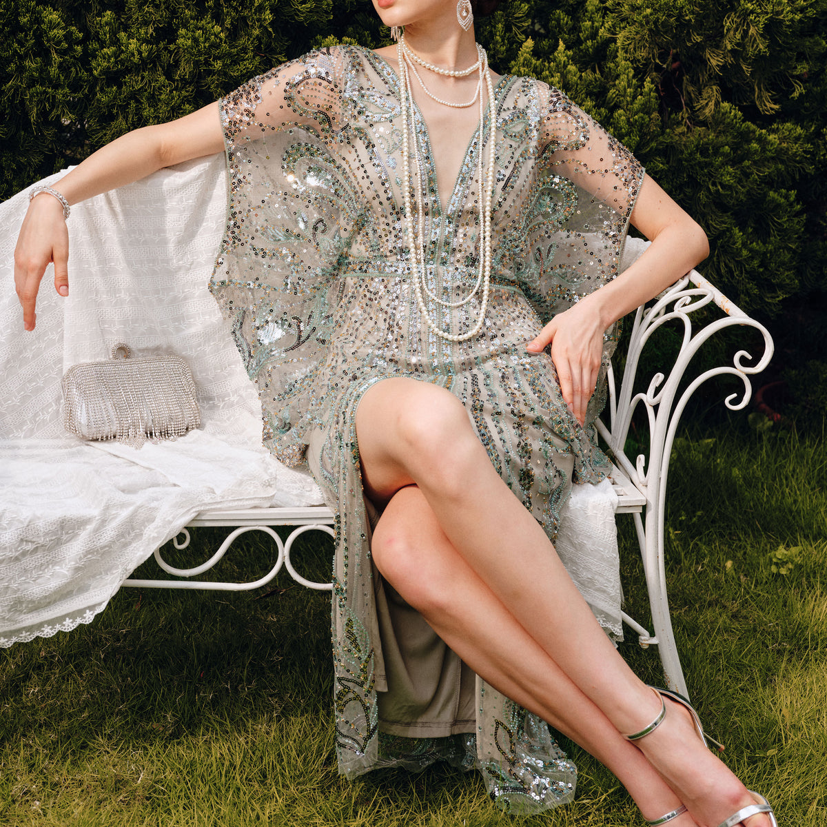 beyond vintage sequin dress Beyond by jovani