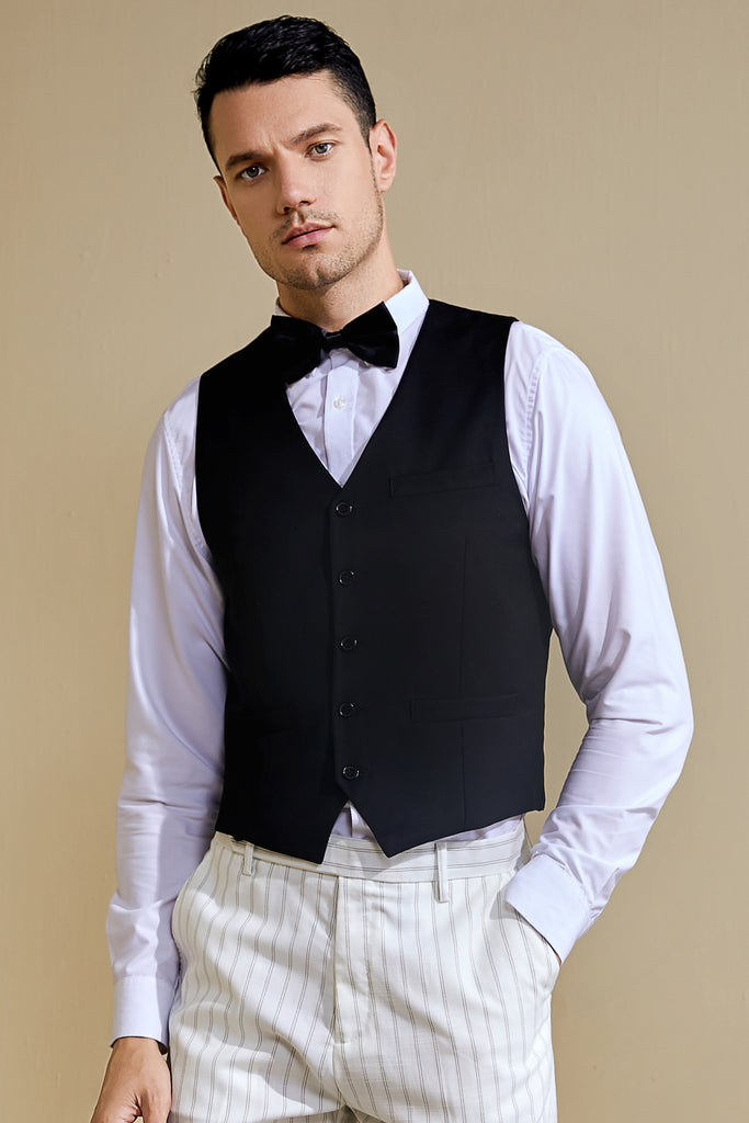 1920s Mens Great Gatsby Vest Set - BABEYOND