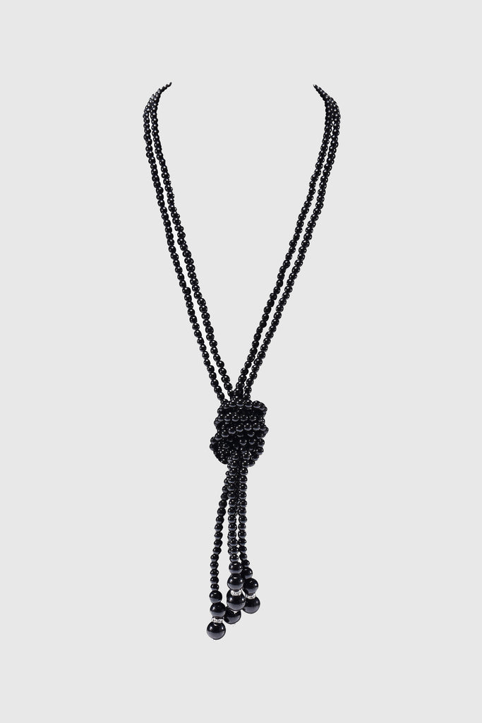 Remarkable Knotted Faux Pearl Necklace - BABEYOND