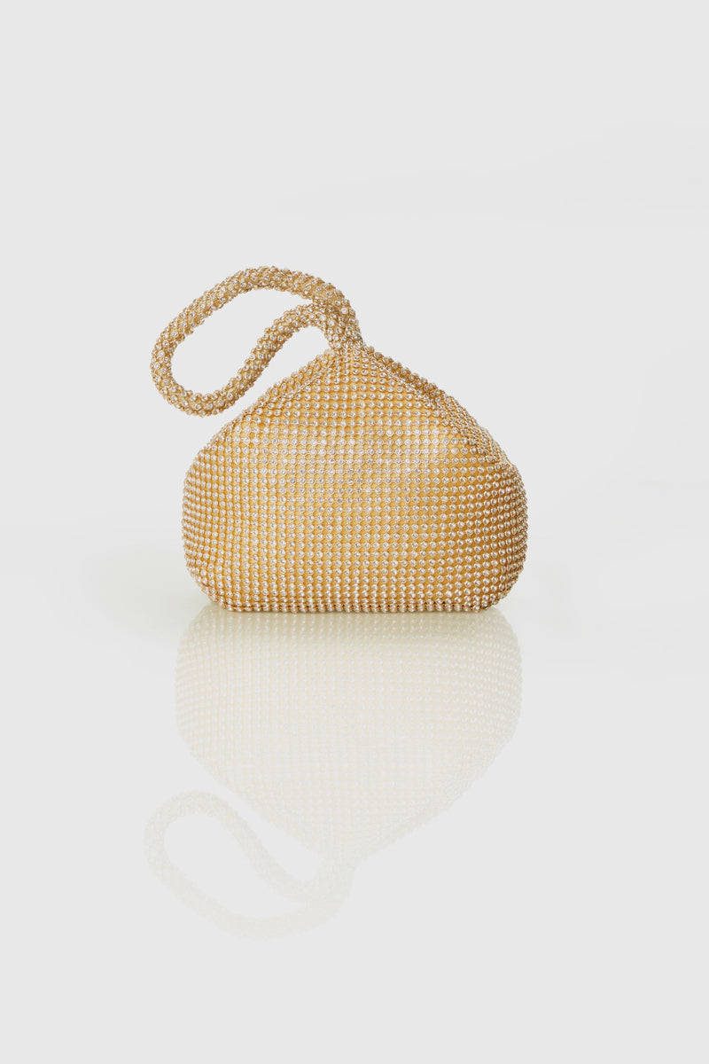 Gatsby Themed Crystal Evening Clutch with a wrist strap