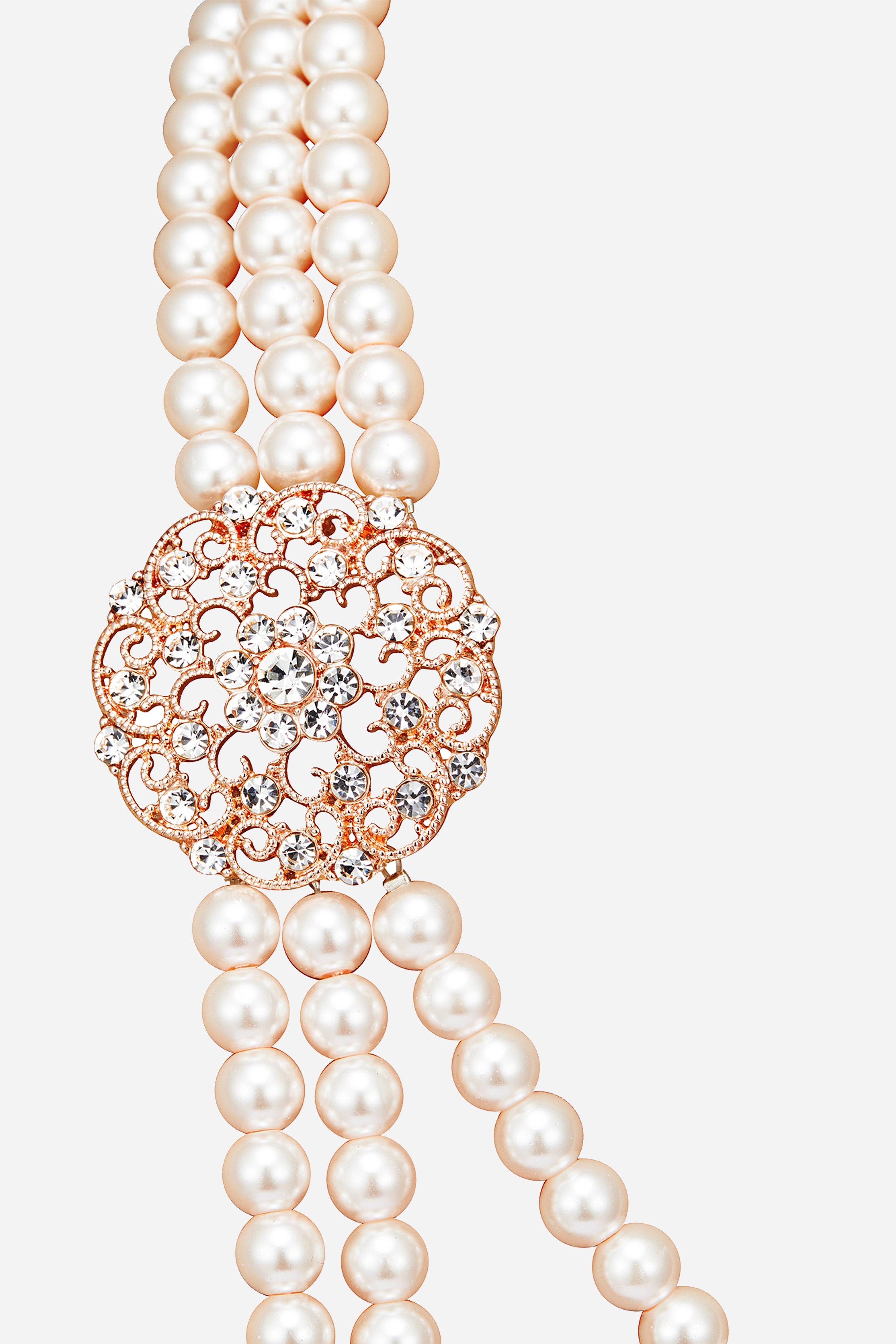 Delicate Multilayer Pearl Necklace Set | Pearl White | 4