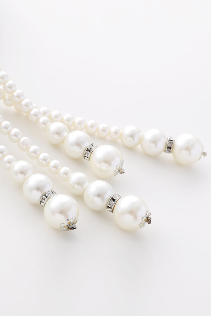 Remarkable Knotted Faux Pearl Necklace - BABEYOND