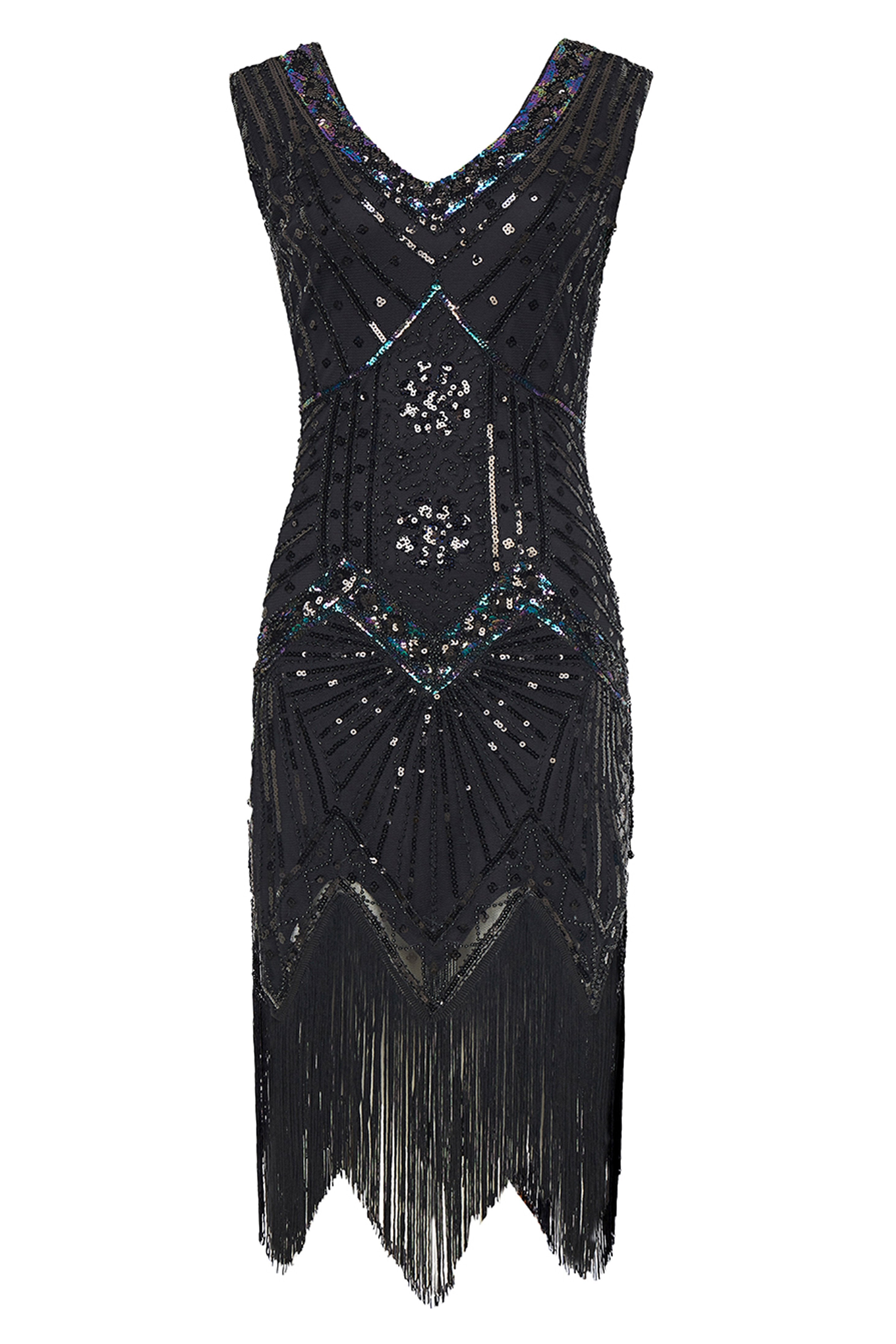 Vintage Sleeveless Cocktail Party Dress | Black/Silver | 9