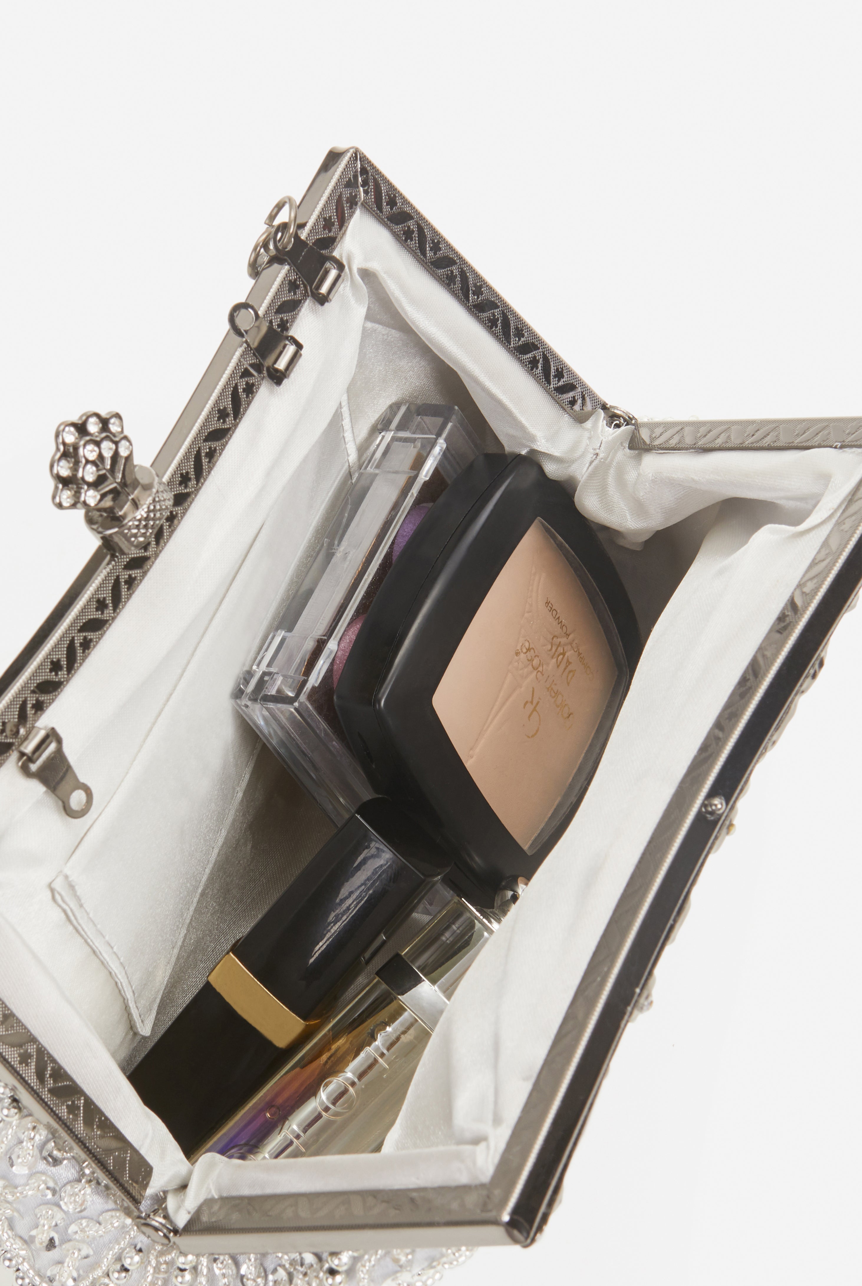 1920s Vintage Flapper Beaded Clutch | Beige | 6