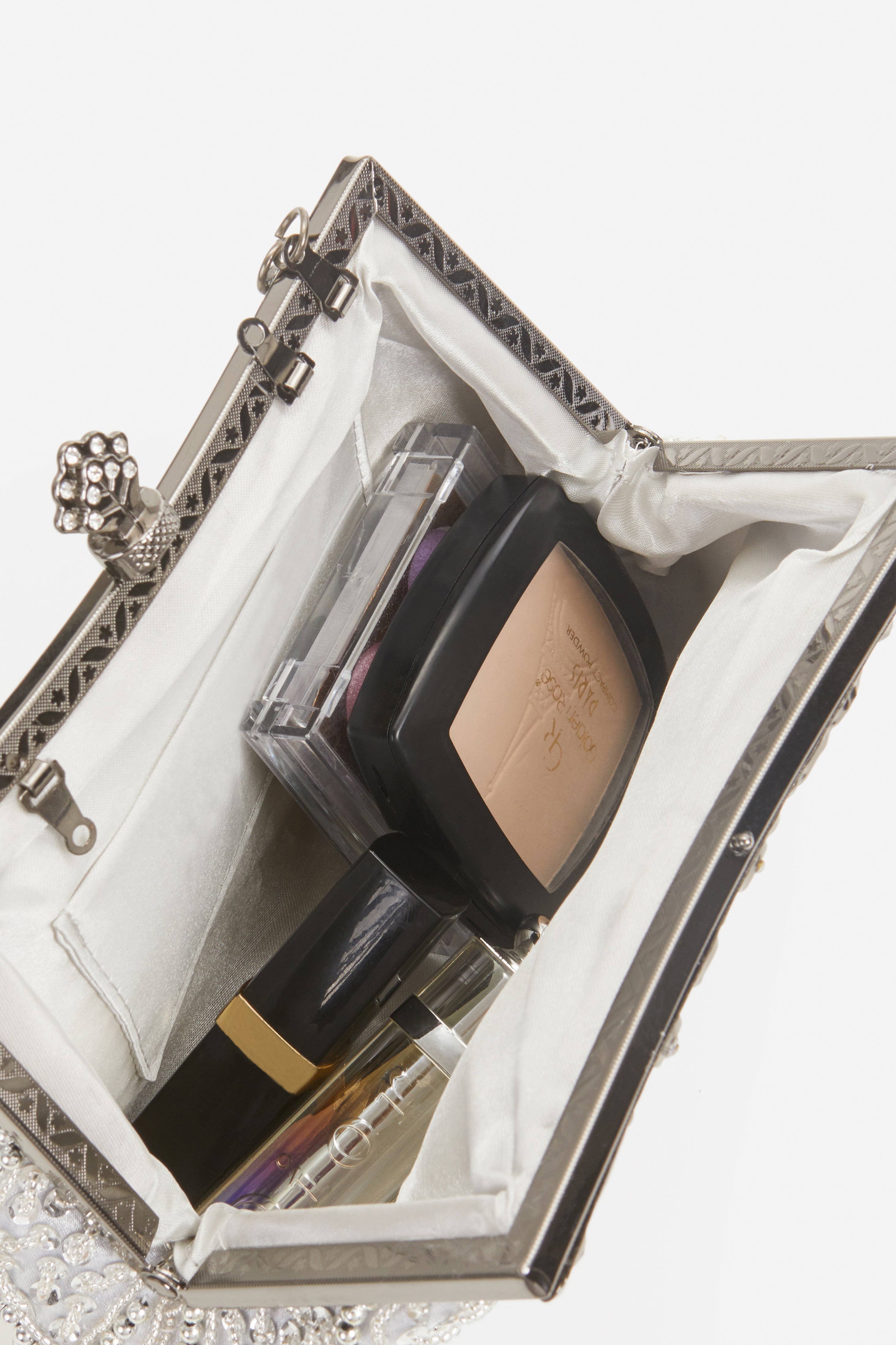 1920s Vintage Flapper Beaded Clutch | Beige | 6