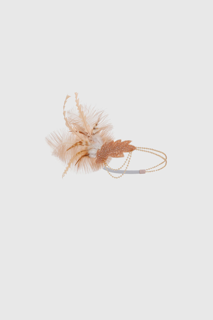 Carnival Beaded Feather Headdress - BABEYOND