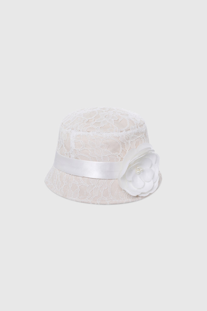 Elegant Lace Floral Gatsby Hat - BABEYOND