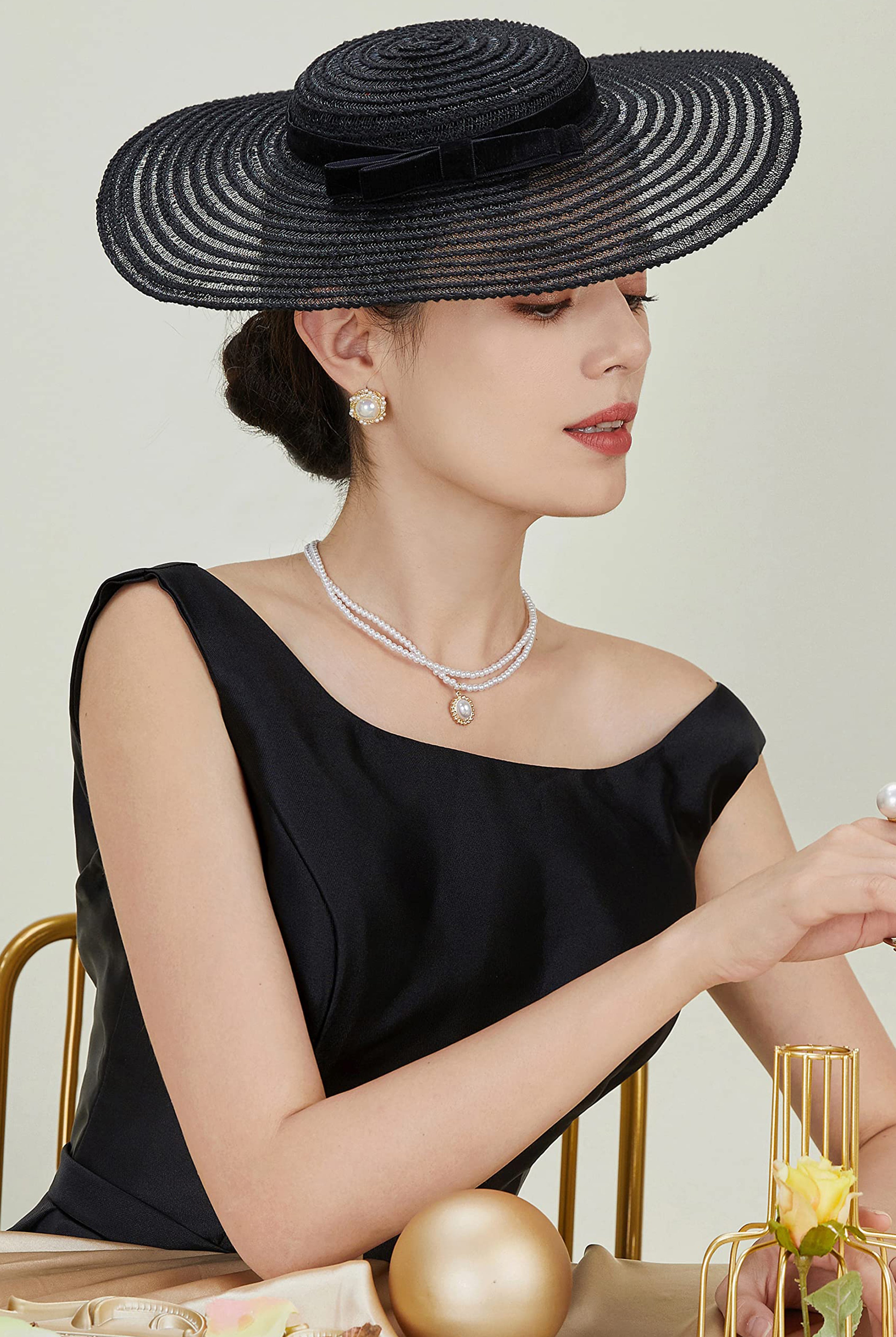 Stylish Lace Cocktail Fascinator | Black | 6