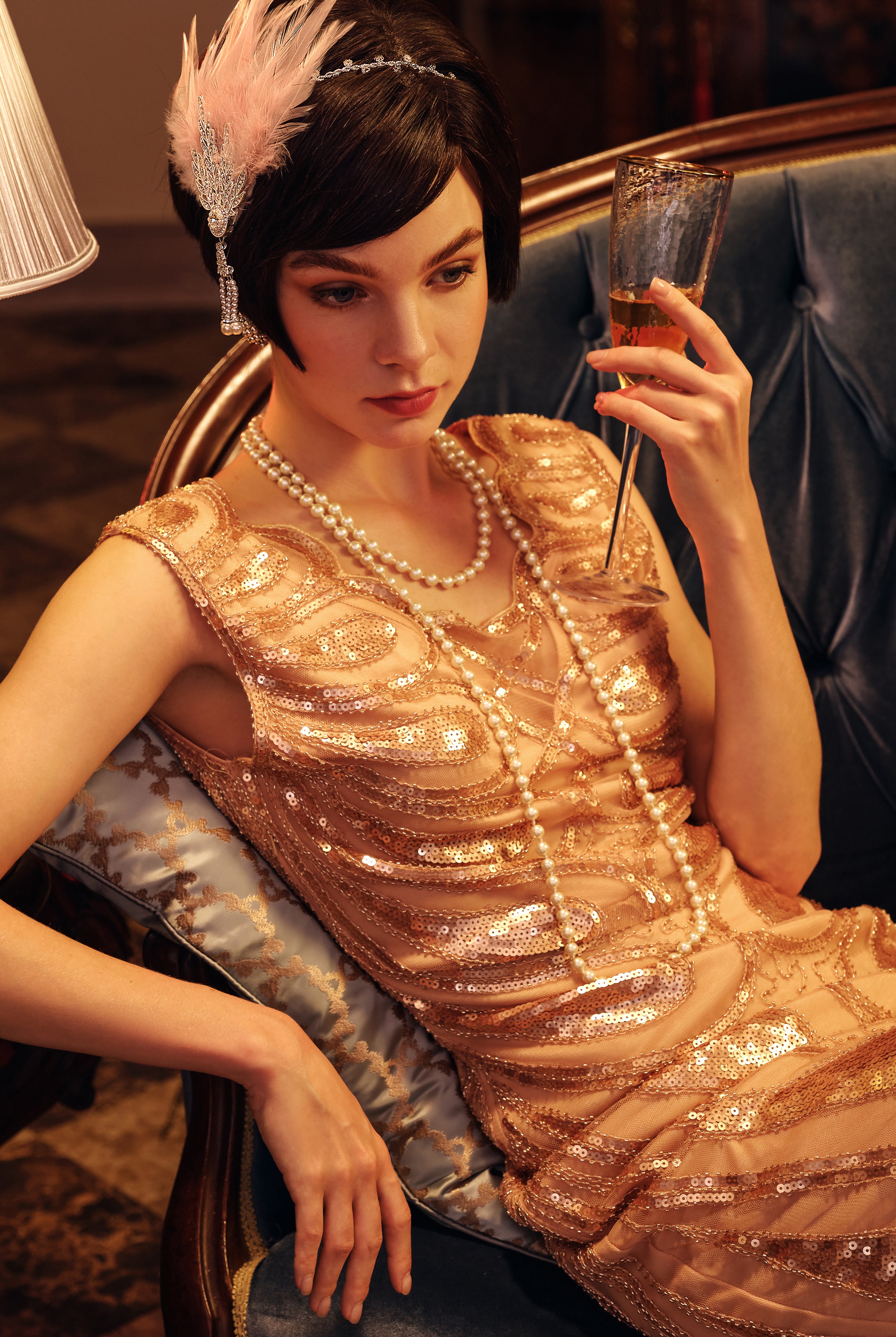 Exclusive Double Strand Long Necklace | Pearl White | 2