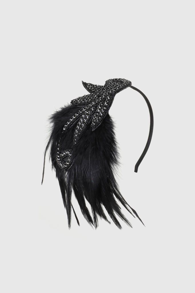 Vintage Leaf Feather Headband - BABEYOND