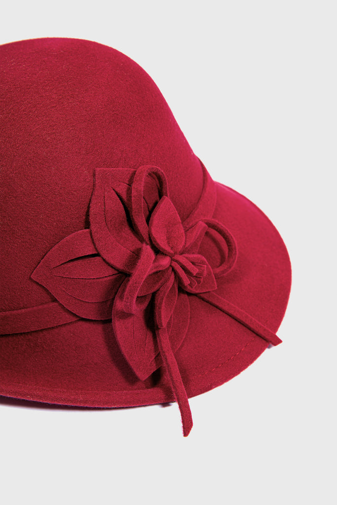 1920s Cloche Floral Round Hat - BABEYOND