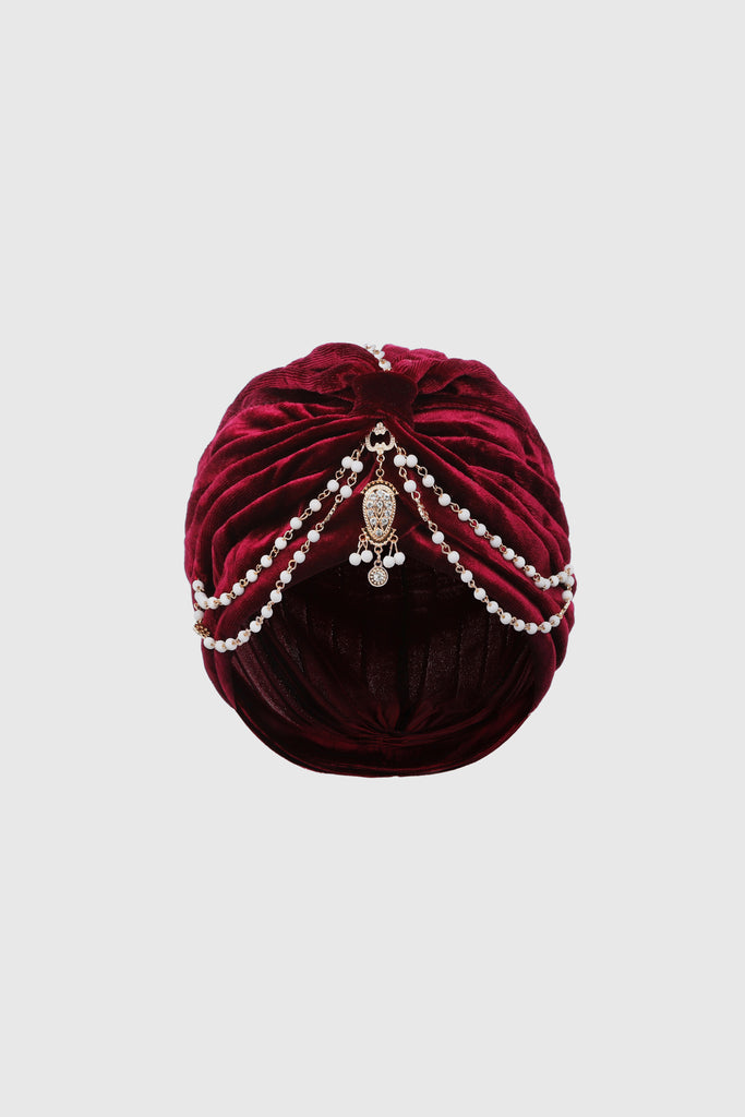 1920s Pearl Chain Turban Hat - BABEYOND