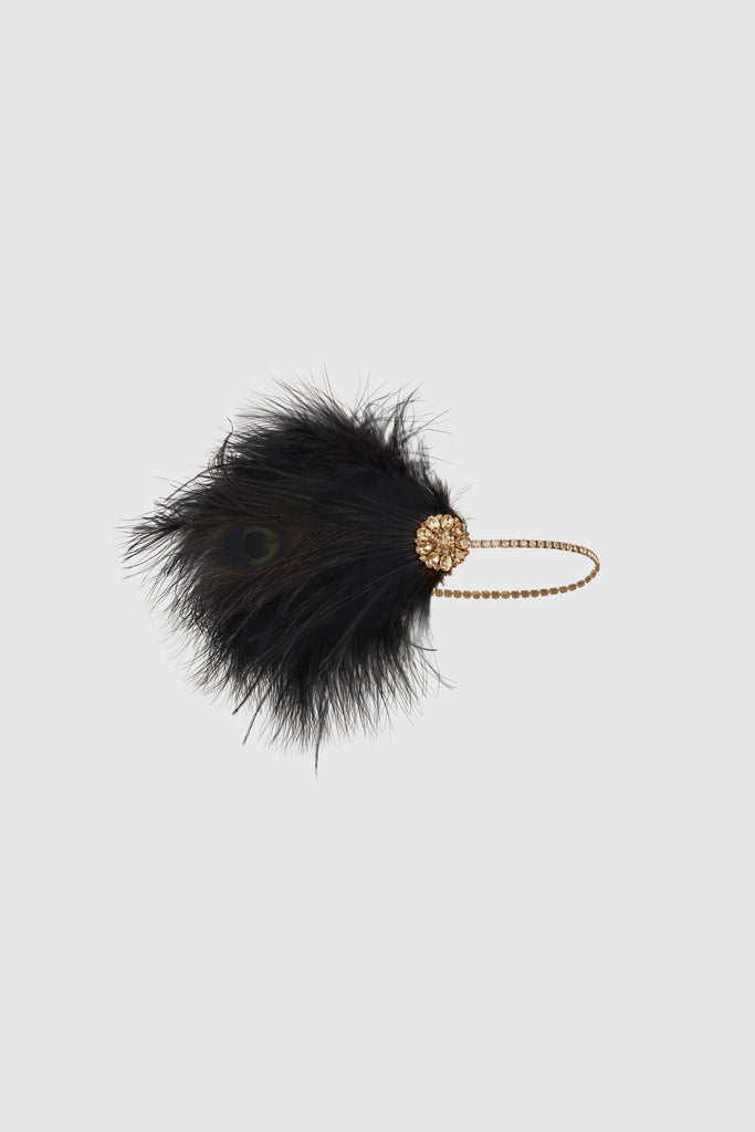 Classic Puffy Ostrich Feather Headband - BABEYOND