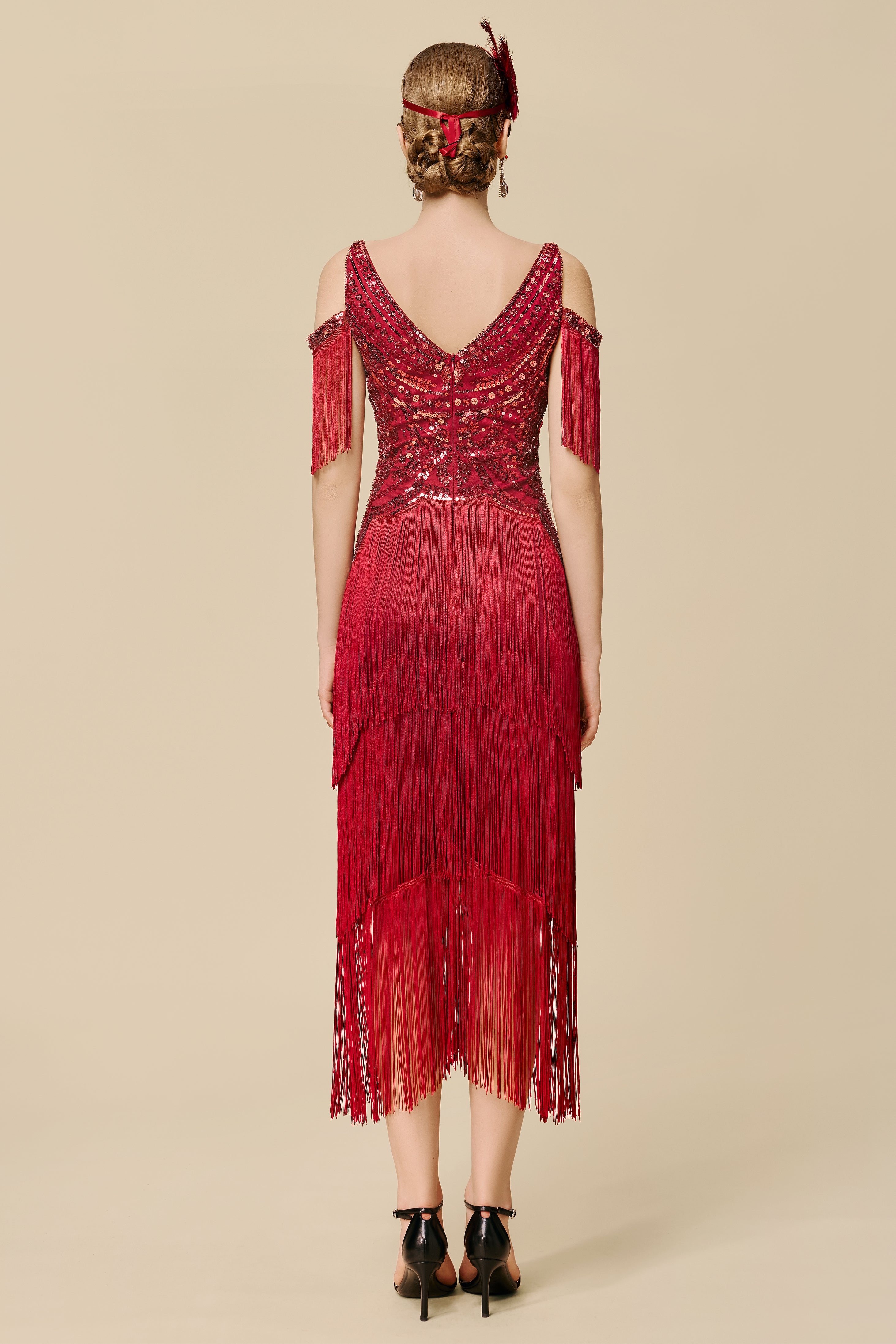 Shop 1920s Dresses - Charleston Fringe Plus Size Dress
