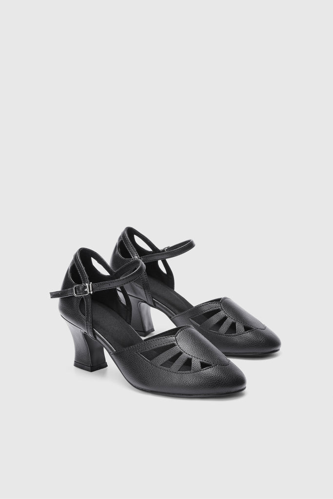 Closed Toe Cut Out Ankle Strap Shoes - BABEYOND