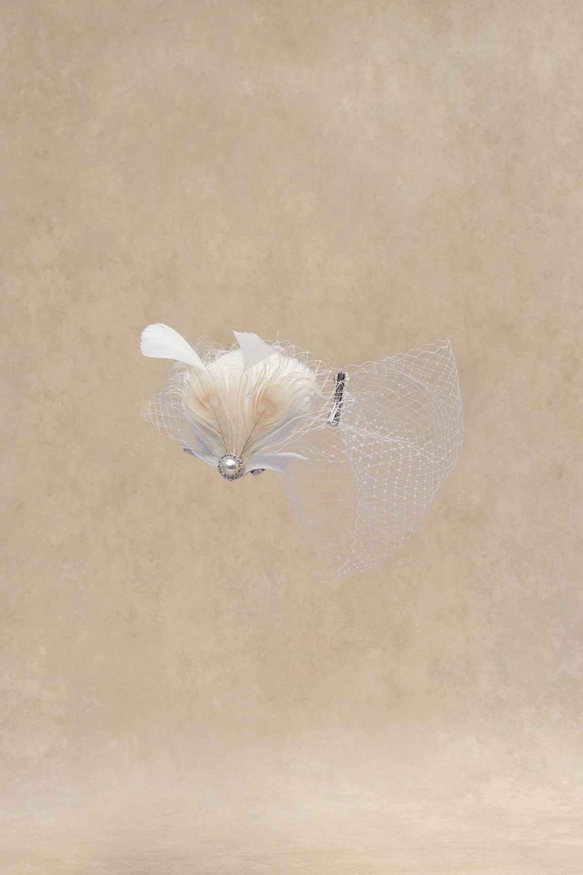 Shop Fascinator Hat - Feather Veil Fascinator Hat | BABEYOND display picture 1
