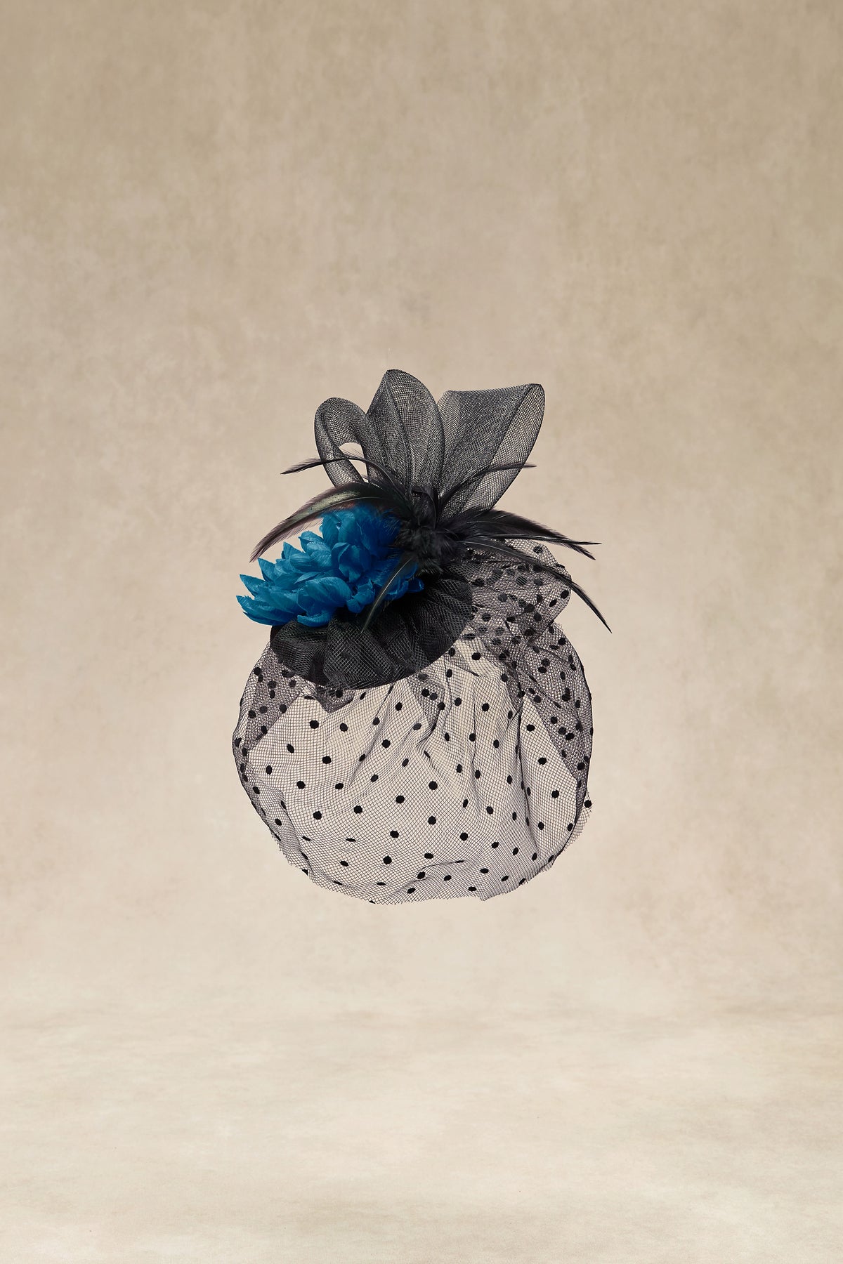 Elegant Feather Fascinator with Veil D-GROEE Fascinator Hat for Women,Tea Party Fascinator Hat  main image 2