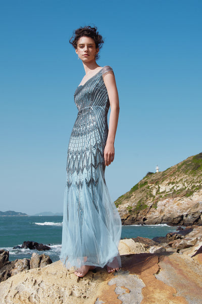 Geometric-One-Shoulder-Mermaid
