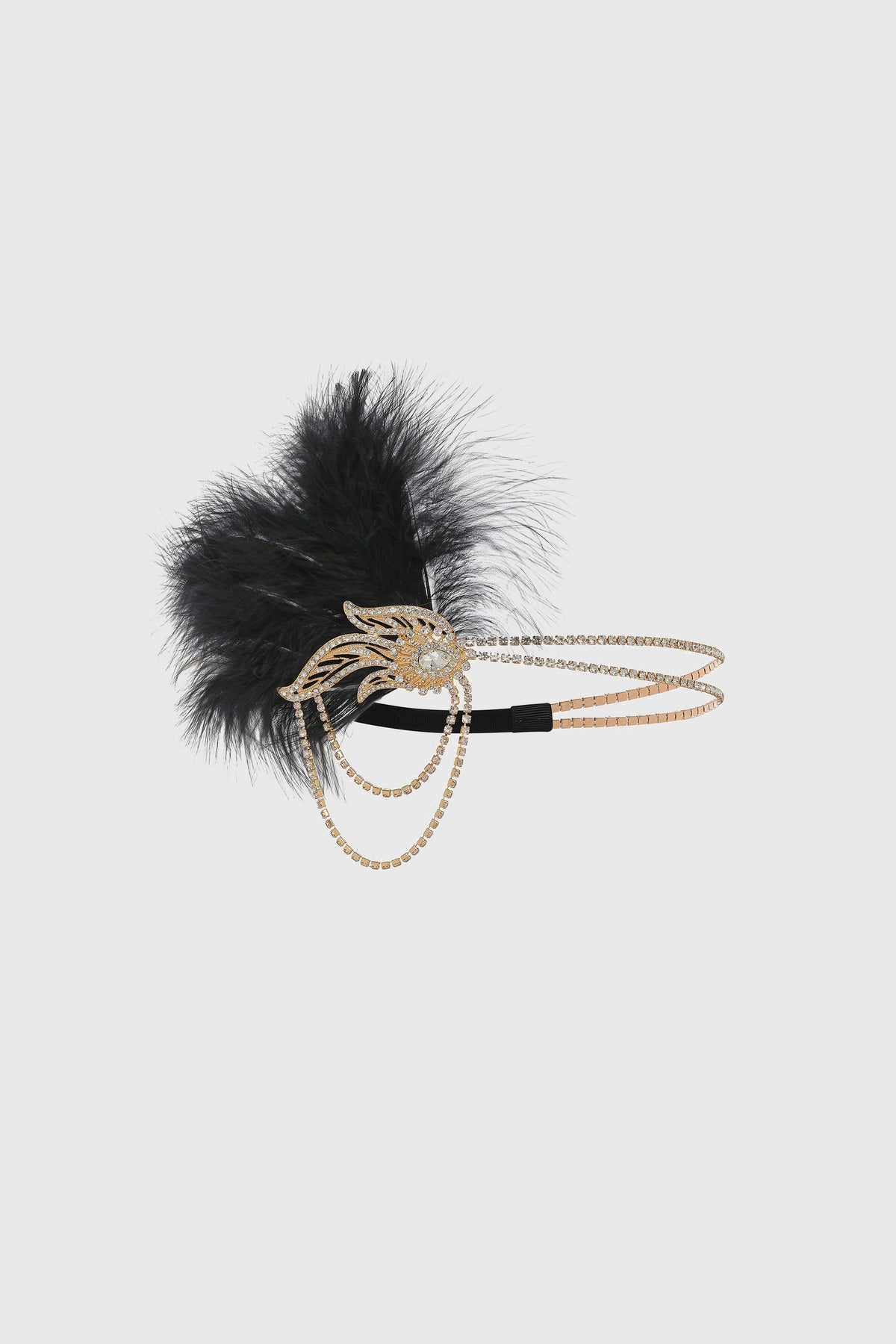 Shop 1920s Headpieces - Beaded Feather Headband | BABEYOND