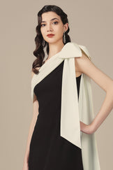 Glamorous Off-the-Shoulder Sheath Evening Party Gowns with Appliques,DP636