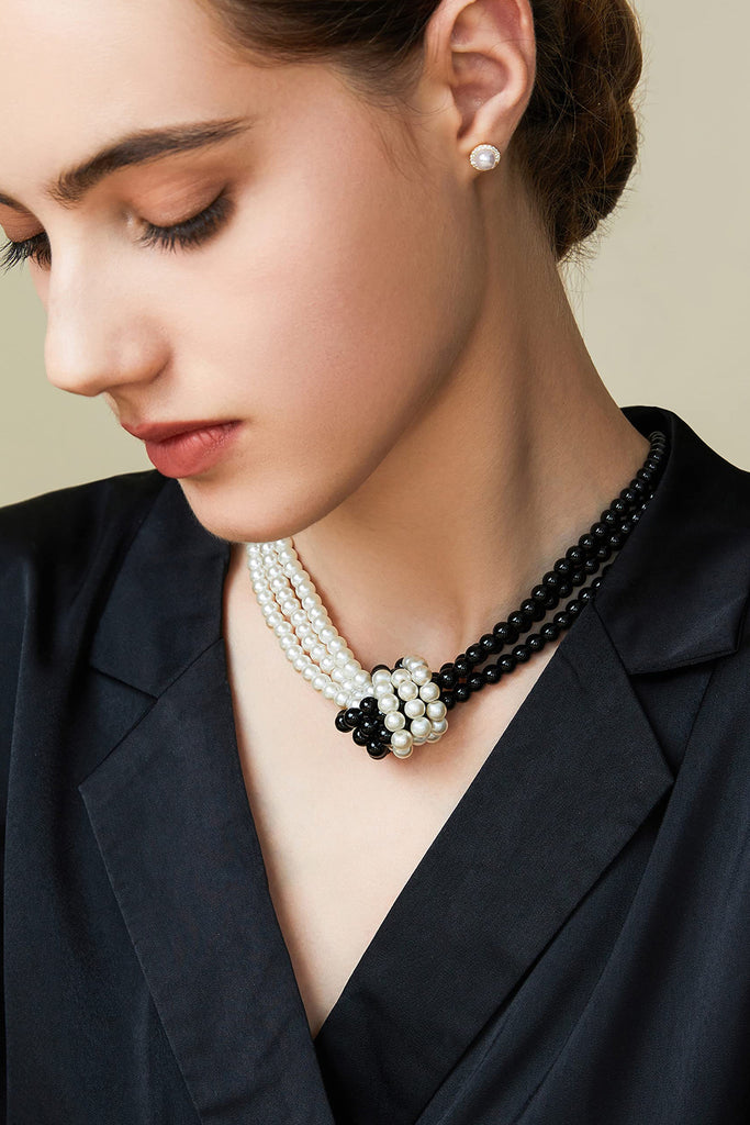 1920s Unique Gatsby Knotted Pearl Necklace - BABEYOND