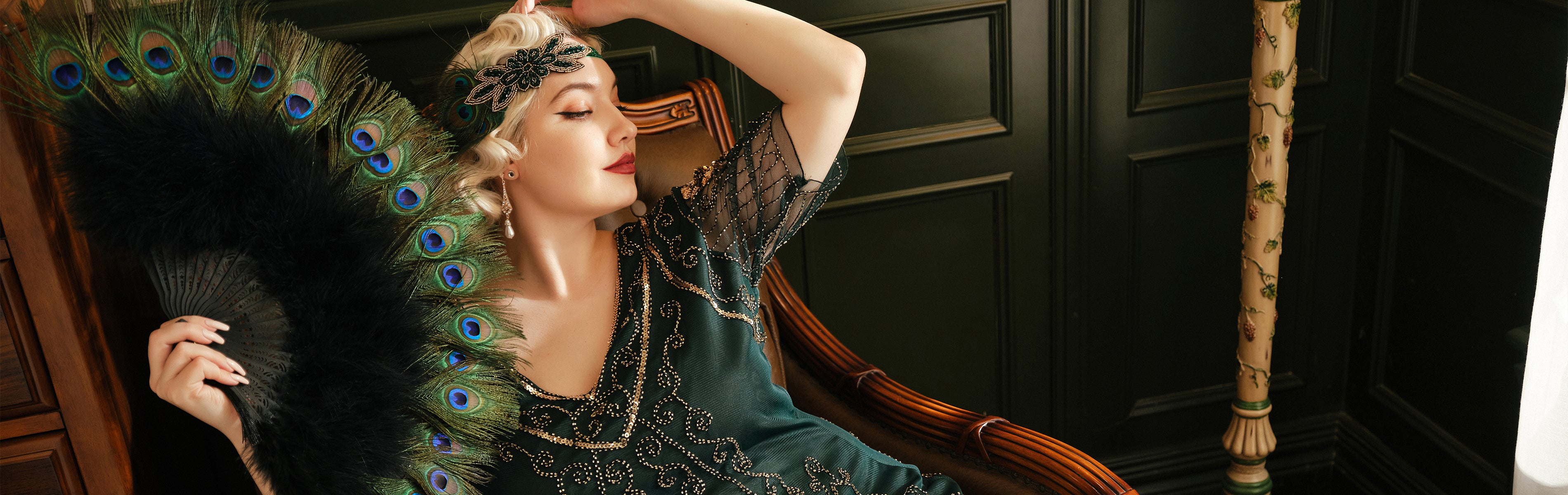 Shop 1920s Plus Dresses | Plus Size Flapper Dresses | BABEYOND