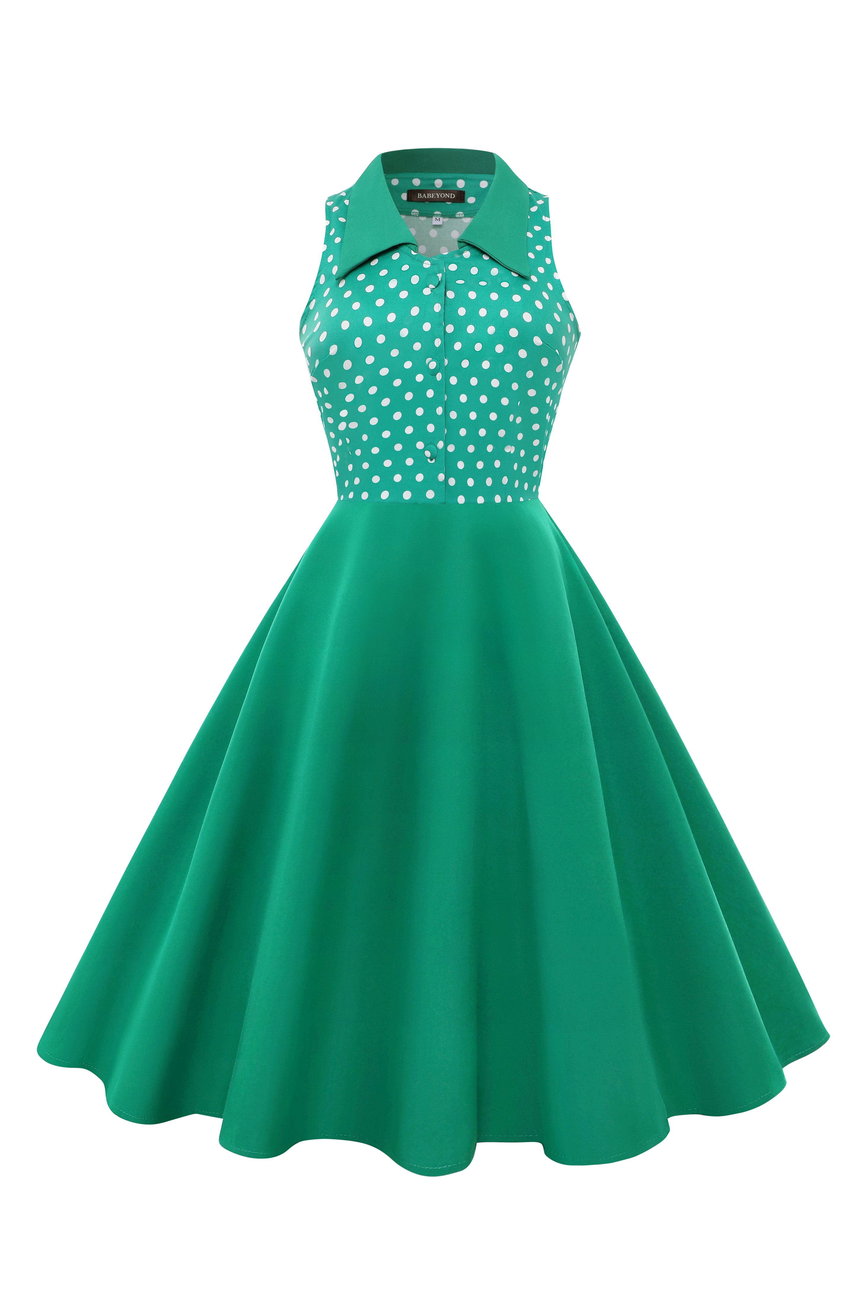green dress with white polka dots Buy Yumi Dot Mesh Wrap Skater Pockets from Next USA Crafted from airy linen Retro Green & White Polka