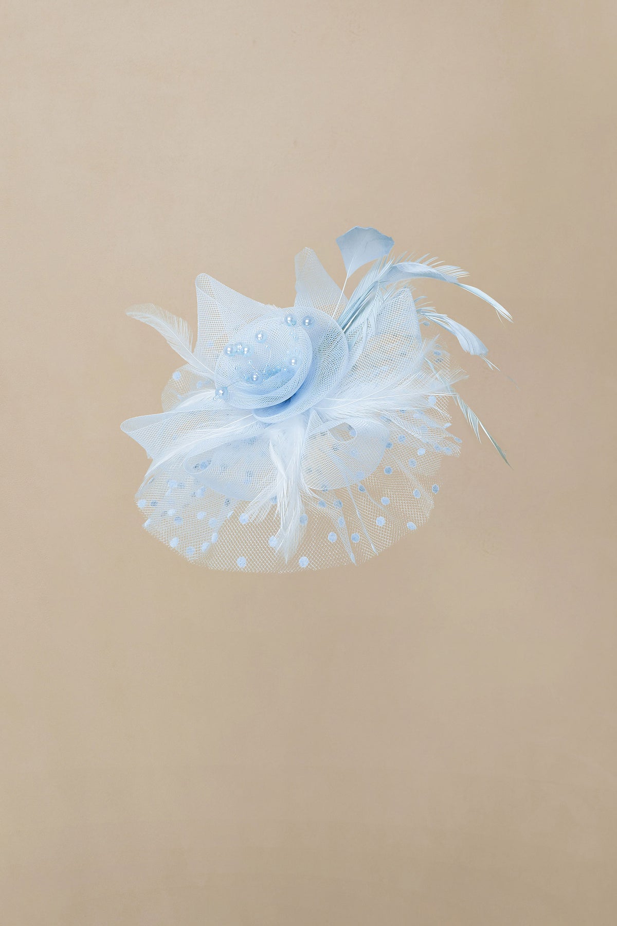 Shop Fascinator Hat - Polka Dot Veil Derby Fascinator | BABEYOND display picture 1