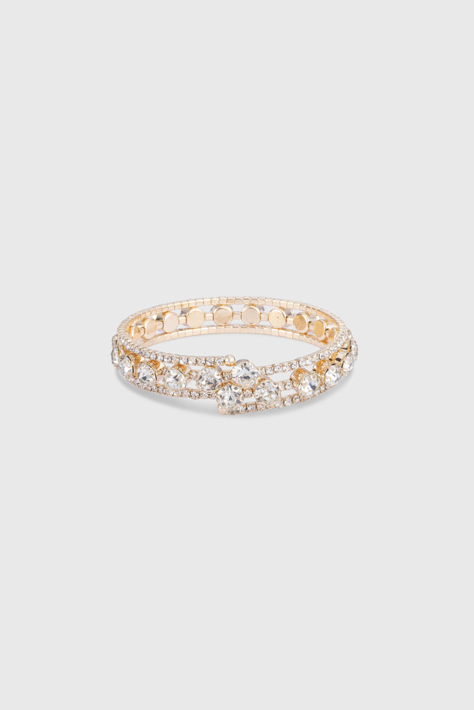 Shiny Crystal Wrap Open Bracelet - BABEYOND