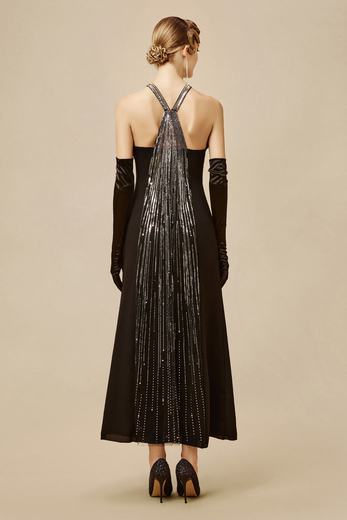 The Story of an Awakening Geometric Beads Evening Gown - BABEYOND