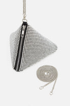 Triangle Rhinestone Evening Purse | Silver | 2