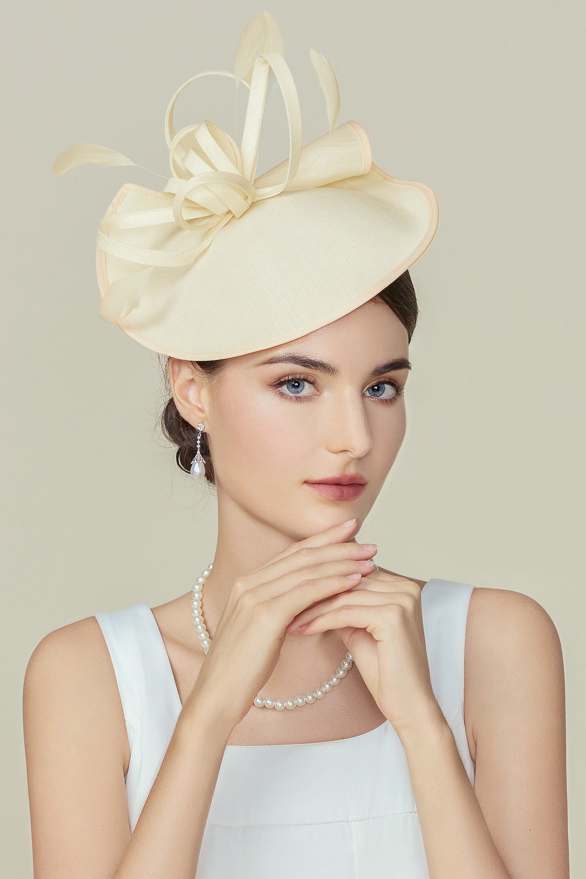 Shop Fascinator Hat - Pillbox Feather Cocktail Fascinator 
