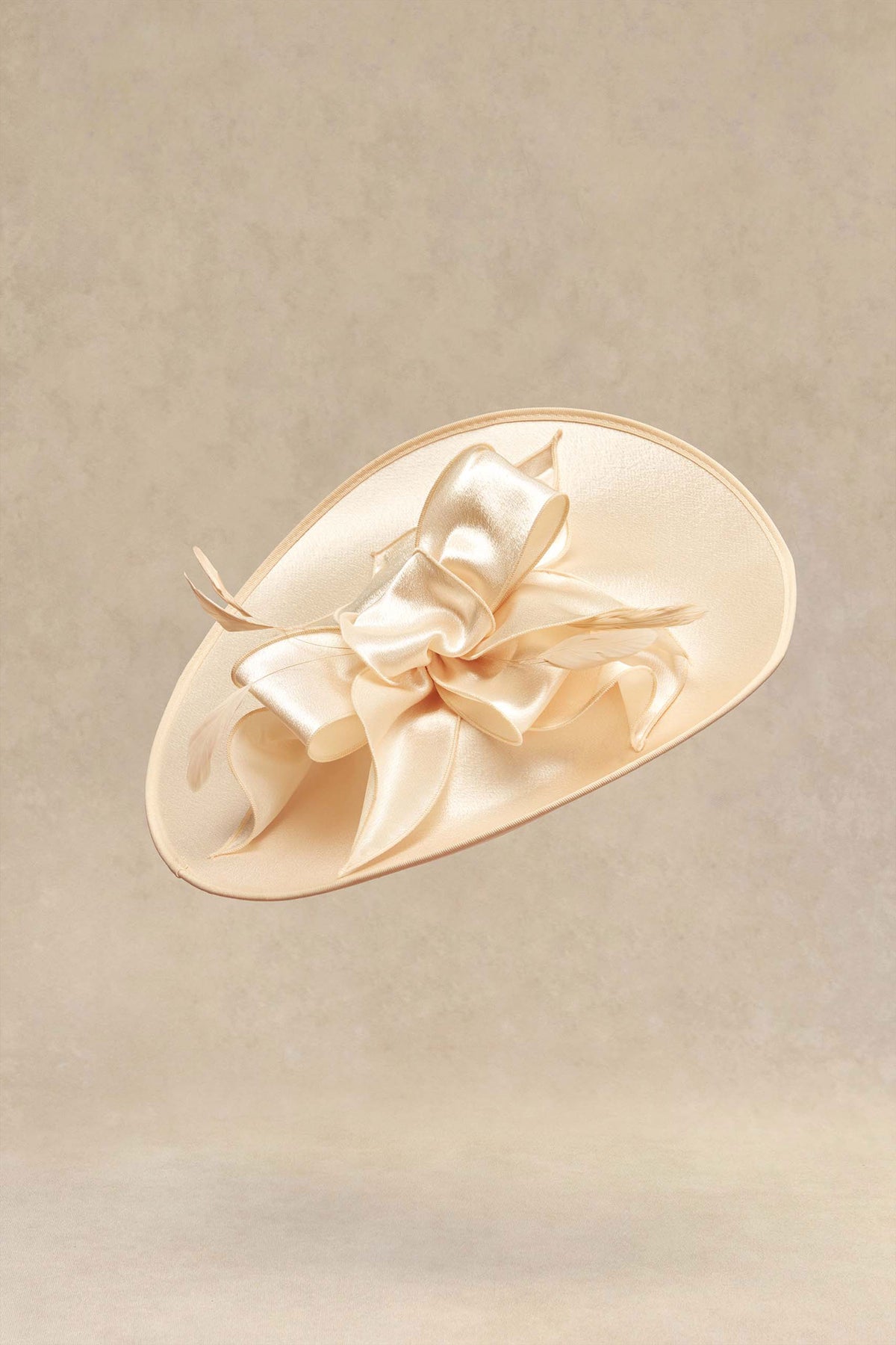 Elegant Cream Wide-Brim Floral Wedding Hat - Brand Boho Western Wedding Floral Bridesmaid Hat Band Only 984u  main image 2