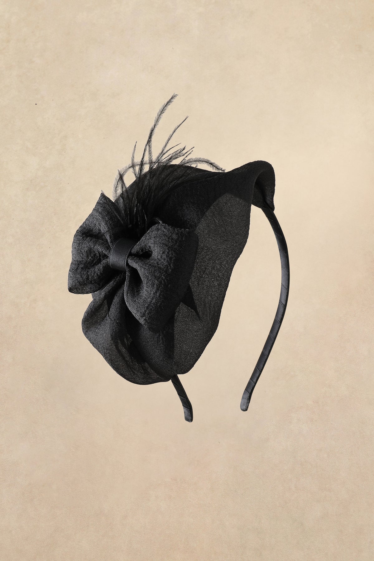 Shop Fascinator Hat - Elegant Feather Bow Fascinator | BABEYOND