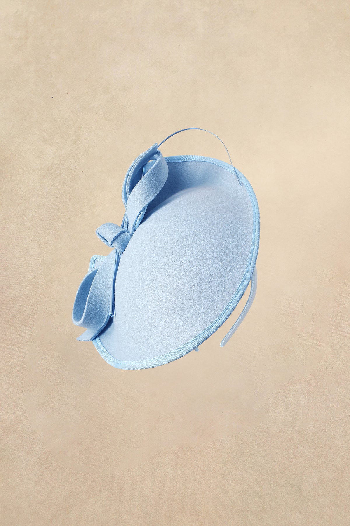 Vintage Elegant Blue Velvet Bow Hair Fascinator derby gatsby kentucky derby hat fascinator peacock blue velvet headband  main image 4
