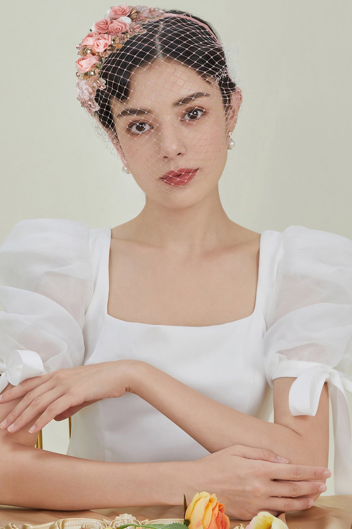 Vintage 1950s Halo Hat Lot of 3 Birdcage Veil Fascinators Shop Fascinator Hat - Vintage Veil Lace Cocktail Fascinator  main image 2