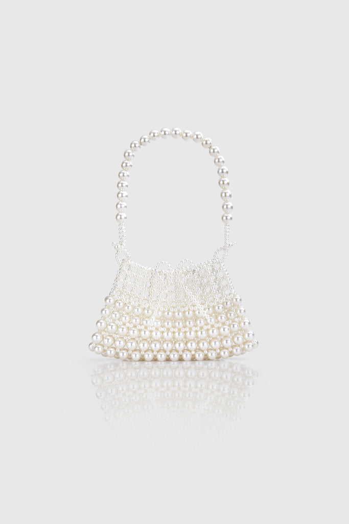 Embellished Pearl Beaded Cocktail Party Bag - BABEYOND