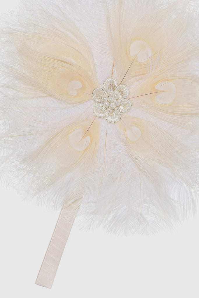 1920s Vintage Feather Bouquet Fan - BABEYOND