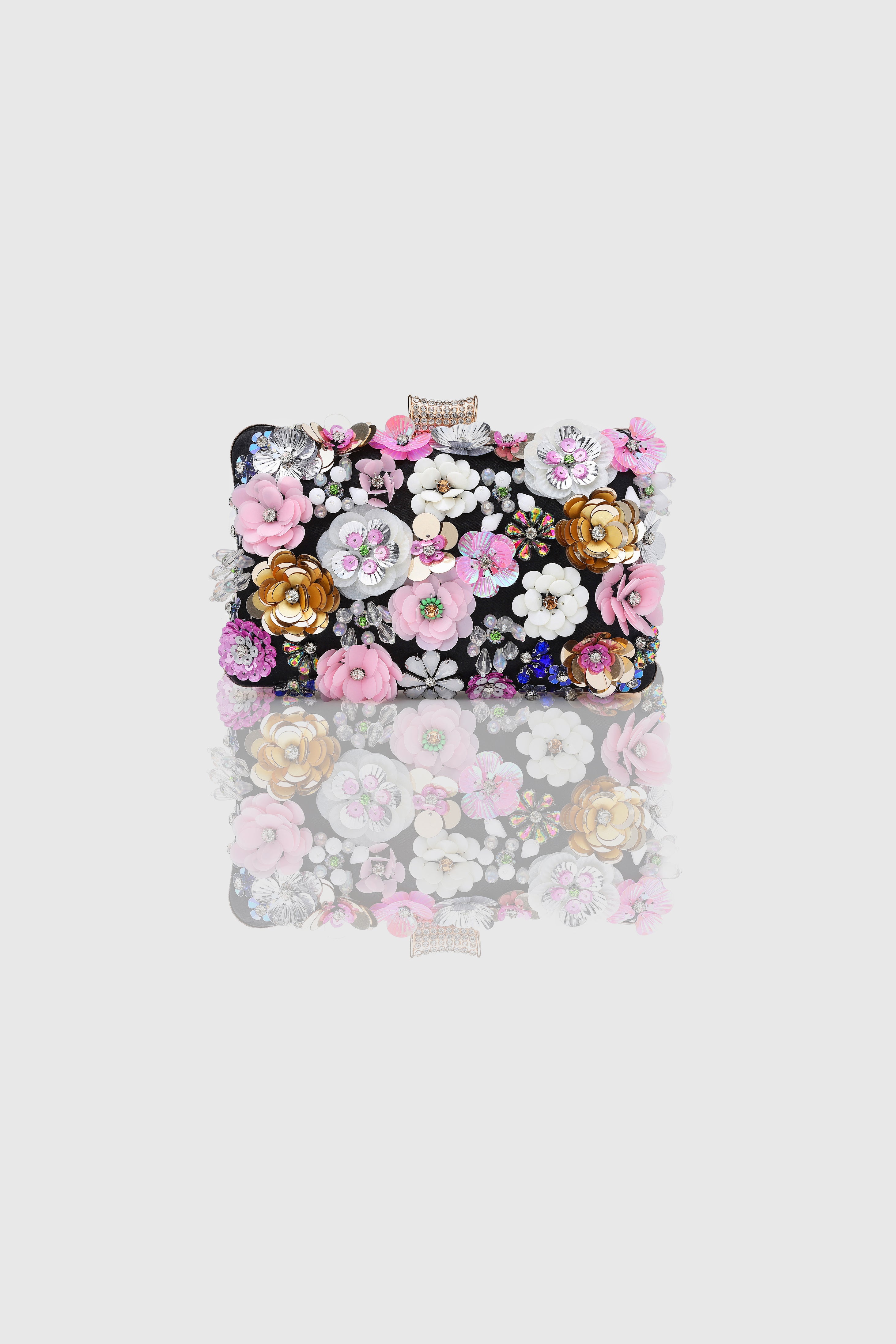 BABEYOND Women's Floral Embroidery Evening Bag