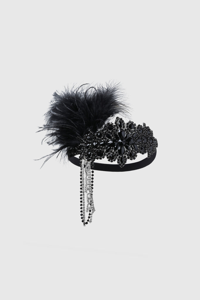 Zircon Stunned Feather Headband - BABEYOND