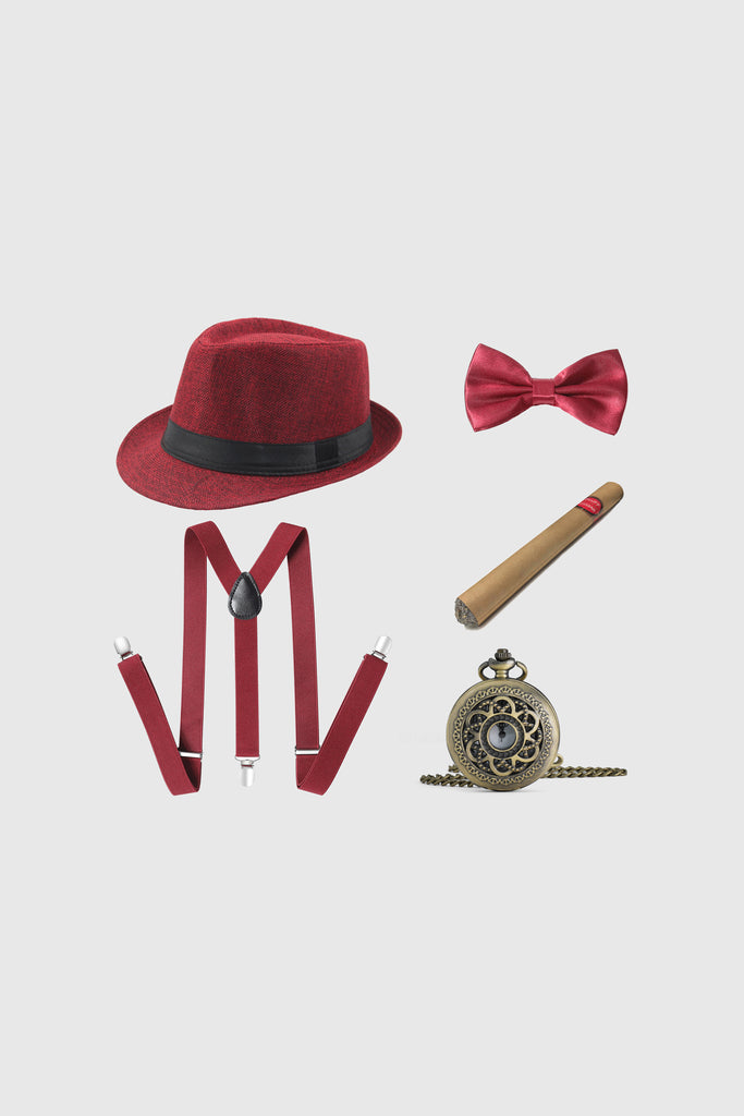 1920s Mens Panama Hat Flapper Set - BABEYOND