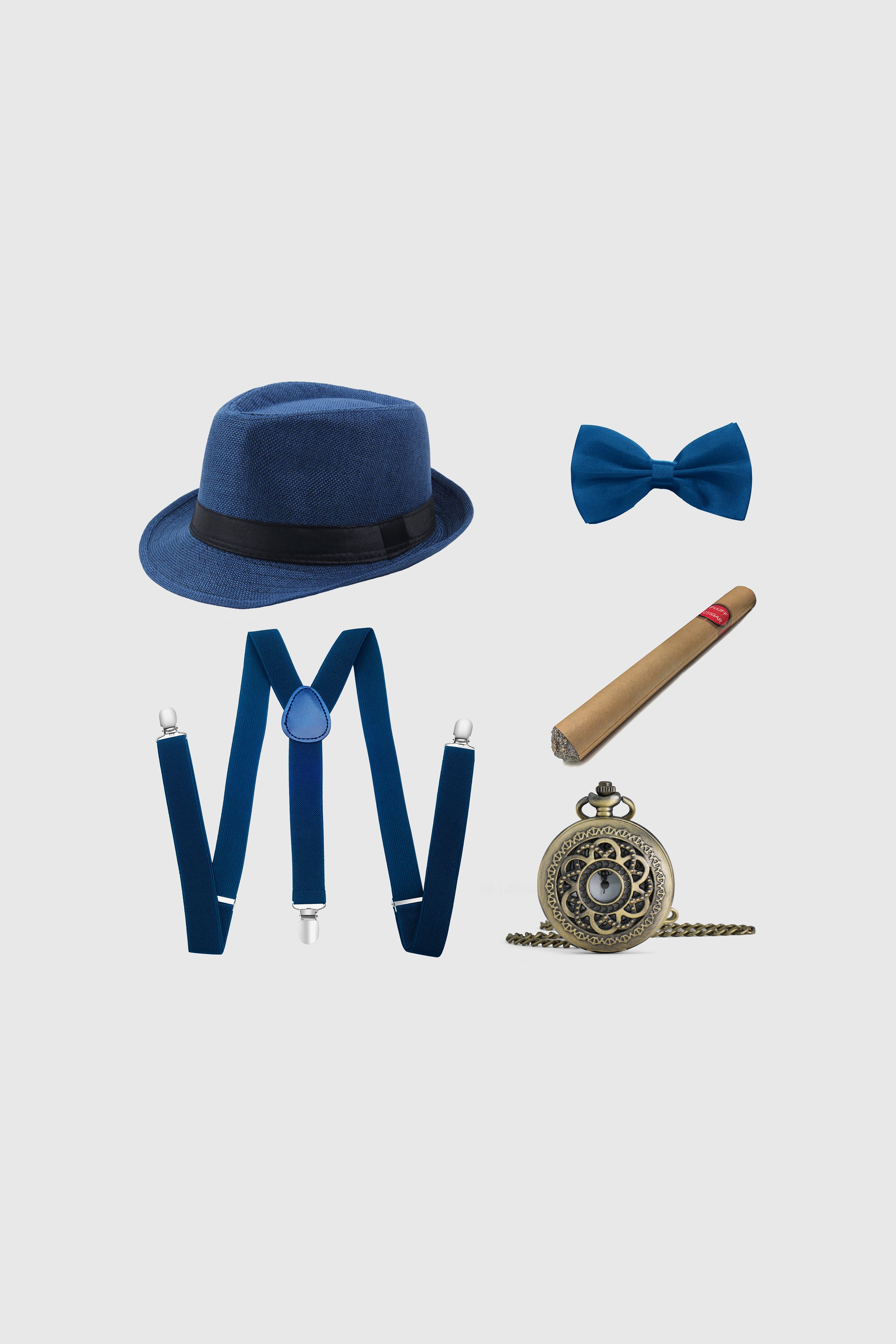 1920s Mens Fashion - Mens Panama Hat Gatsby Set
