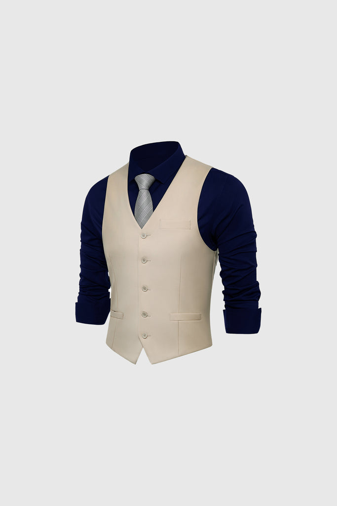 1920s Mens Formal Suit Business Vest - BABEYOND